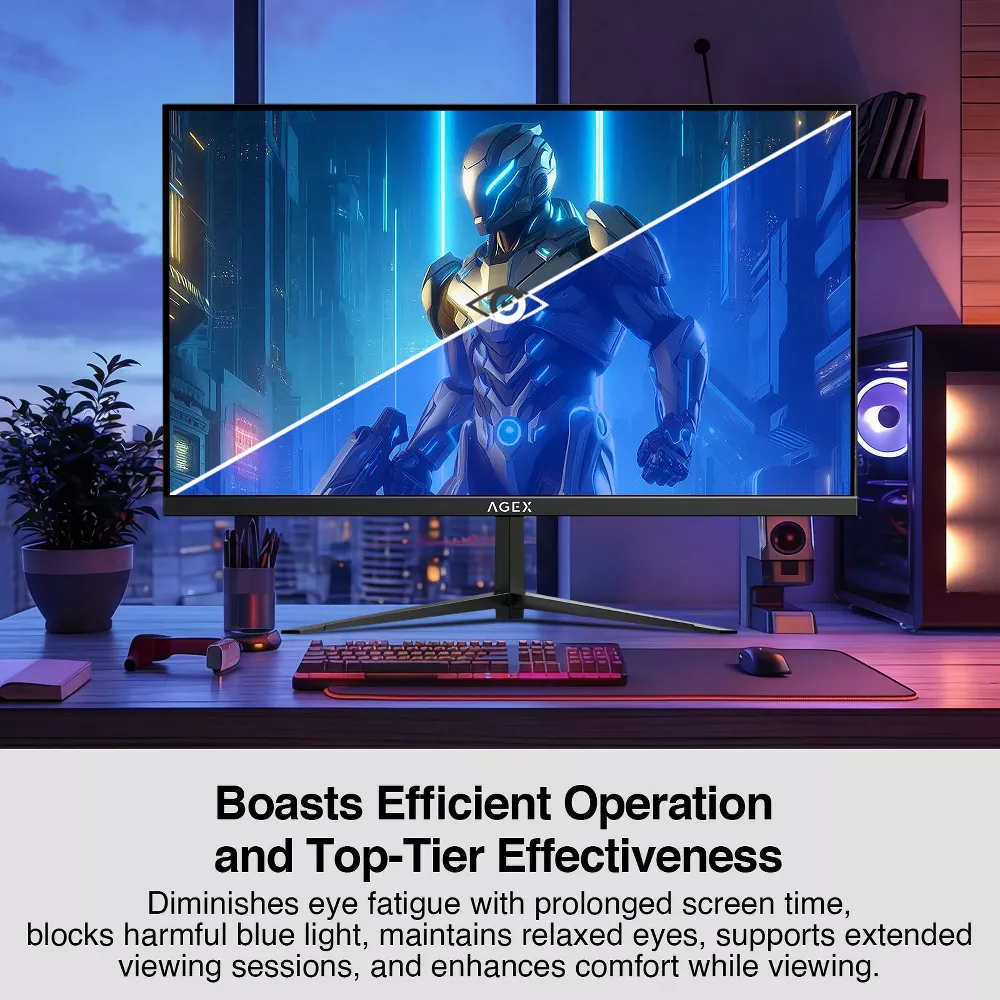 Gaming Monitor AGEX AG25S 24.5" 400Hz IPS LED , 1080P 1ms HDR FreeSync 2xHDMI & DP Ports PC Screen - Image 5