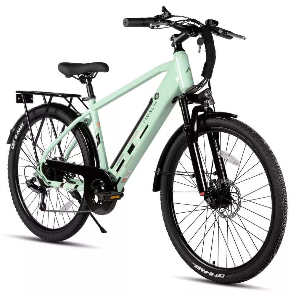 AMBRUM Electric Bike for Adults, Green, 7.8Ah Battery Version