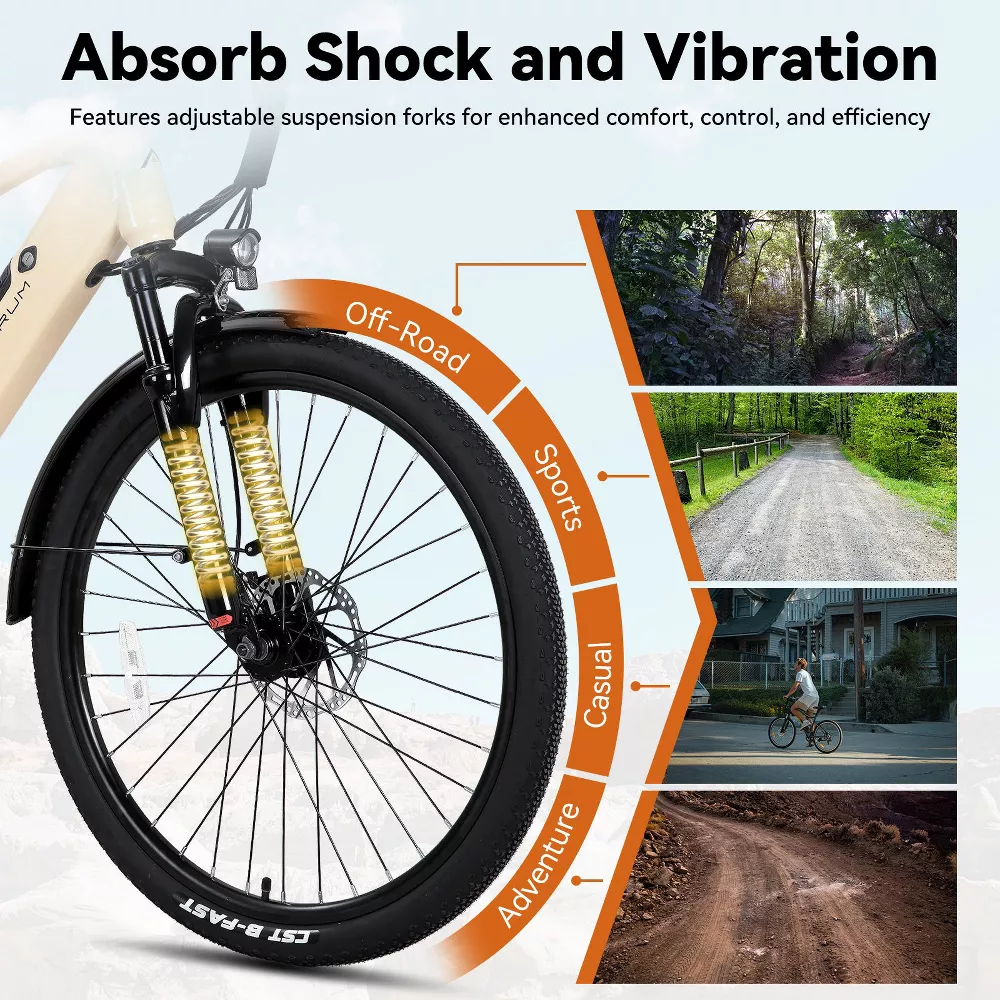 AMBRUM Electric Bike for Adults, Green, 7.8Ah Battery Version - Image 4