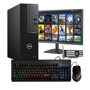 Gaming Desktop Computer Dell OptiPlex 3080  | 22in LCD Monitor | Intel i5 + GeForce GT 1030 2GB GPU | 16GB DDR4 RAM | 1TB SSD | Windows 11 Pro
