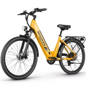 WOOKEN 26"Electric Bike, Peak 1000W Commuter Ebike, 48V 15AH Built-in Battery, 5 Riding Modes, Max 60 Miles, LCD electric bicycle UL 2849