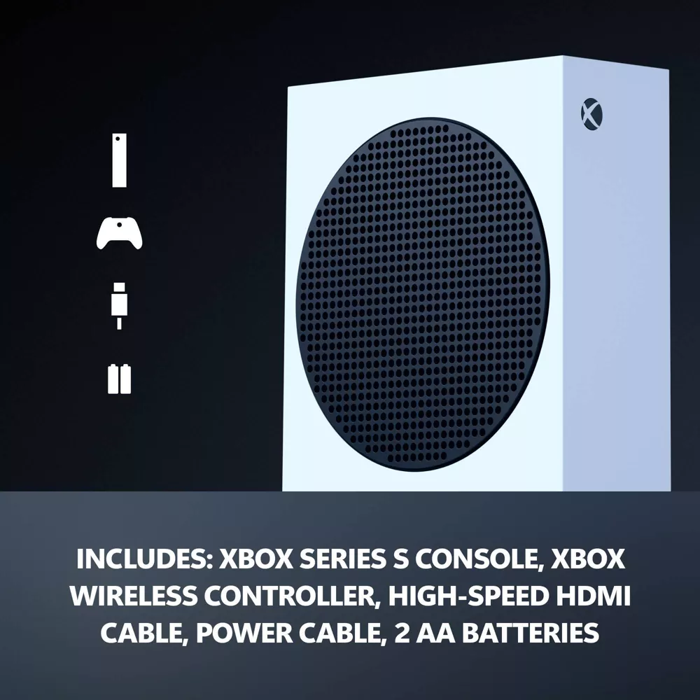 XBOX Series S: Gaming Console with 1TB: USB-C Connection & Wi-Fi 5, Includes XBOX Wireless Controller - Robot White - Image 3